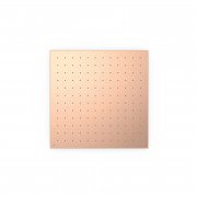 Лейка для верхнего душа Tres потолочная встраиваемая 405х405 мм нержавеющая сталь матовое розовое золото 13495101OPM