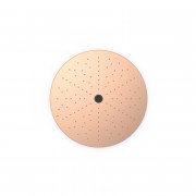 Лейка для верхнего душа Tres потолочная встраиваемая Ø405 мм нержавеющая сталь матовое розовое золото 13495002OPM