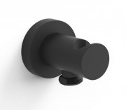 Шлангове з'єднання Tres з тримачем ручного душу матовий чорний 26118201NM