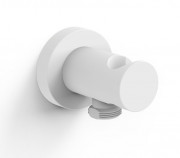 Шлангове з'єднання Tres з держателем ручного душу матовий білий 26118201BM