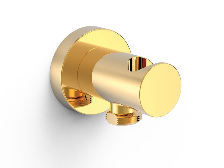 Шлангове під'єднання Tres із держателем ручного душу золото 26118201OR