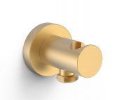 Шлангове з'єднання Tres з держателем ручного душу матове золото 26118201OM