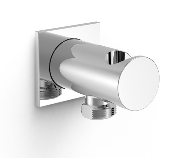 Шланговое подсоединение Tres с держателем ручного душа хром 21618201