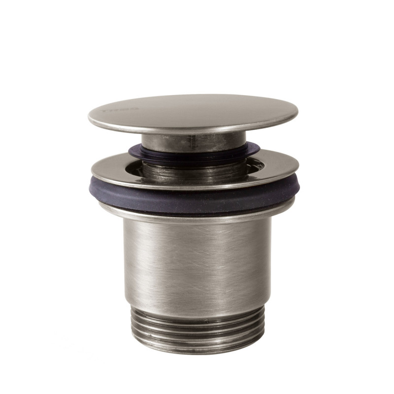 Донный клапан для раковины Tres Click-Clack Simple-Rapid сталь 24284010AC