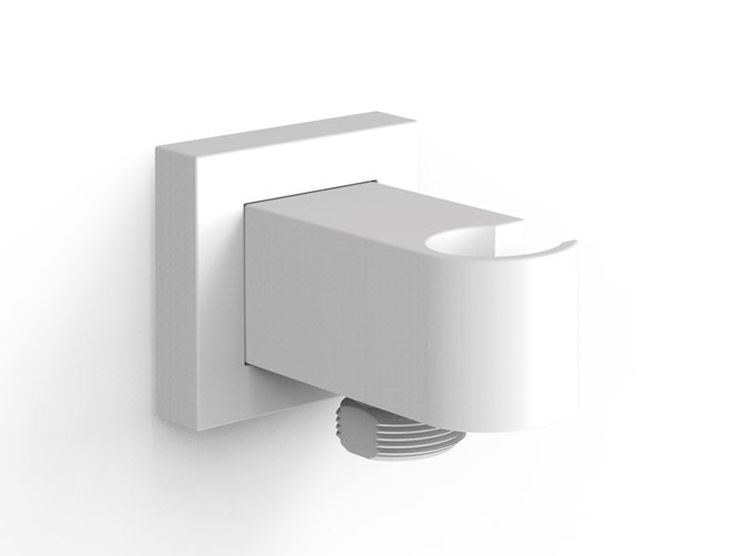 Шлангове під'єднання Tres з тримачем ручного душу матовий білий 20218201BM