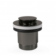 Донний клапан для раковини Tres Click-Clack Simple-Rapid металік чорний 24284020KM