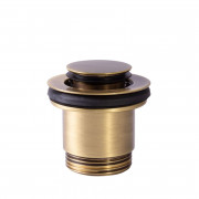 Донный клапан для раковины Tres Click-Clack Simple-Rapid состаренная латунь 24284020LV