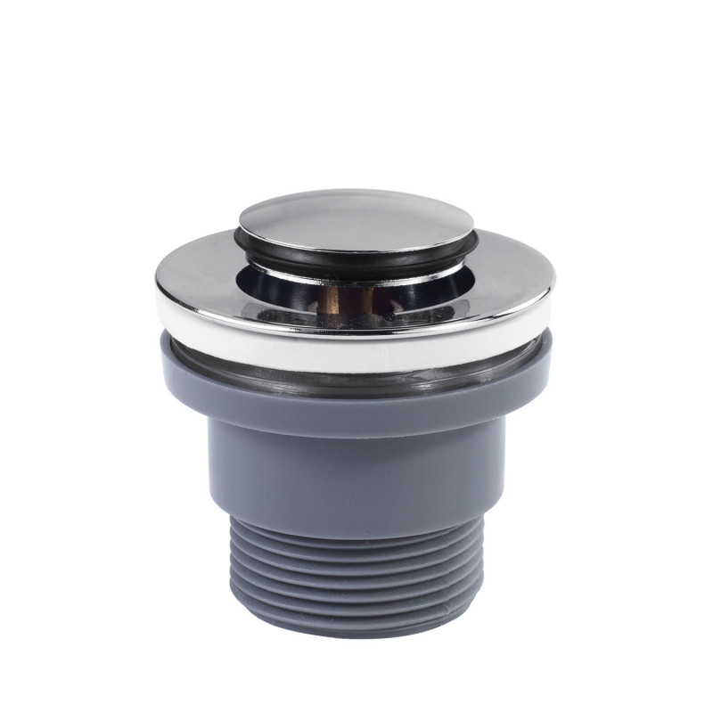 Донний клапан для раковини без переливу Tres Click-Clack хром 134215026