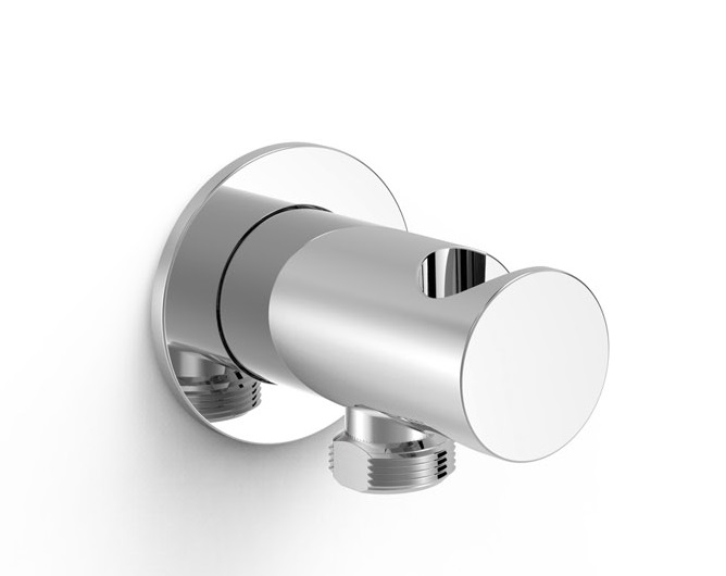 Шланговое подсоединение Tres с держателем ручного душа хром 21518201