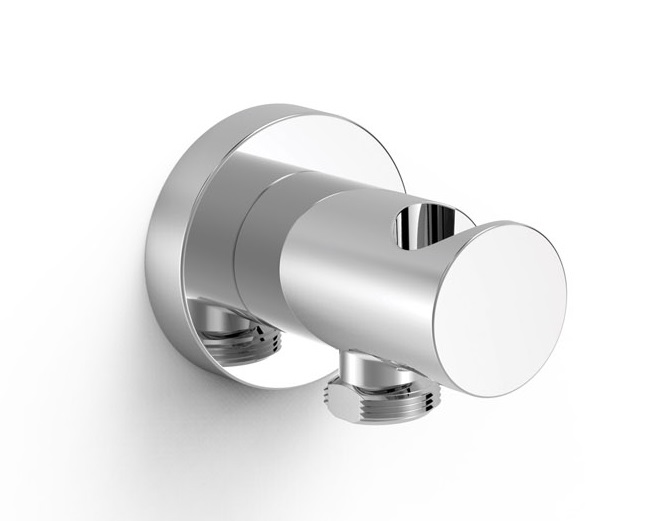 Шланговое подсоединение Tres с держателем ручного душа хром 26118201