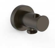 Шланговое подсоединение Tres с держателем ручного душа черная бронза 26118201KMB