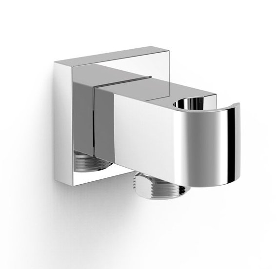 Шланговое подсоединение Tres с держателем ручного душа хром 20218201