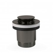 Донный клапан для раковины Tres Click-Clack Simple-Rapid металлик черный 24284020KM