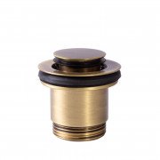 Донный клапан для раковины Tres Click-Clack Simple-Rapid состаренная латунь 24284020LV