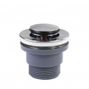 Донный клапан для раковины без перелива Tres Click-Clack хром 134215026