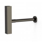 Сифон для раковины Tres телескопический металлик черный 10710342KM