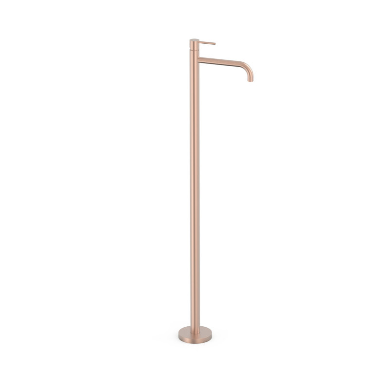 Смеситель для раковины Tres Study Exclusive напольный однорычажный матовое розовое золото 26285305OPM
