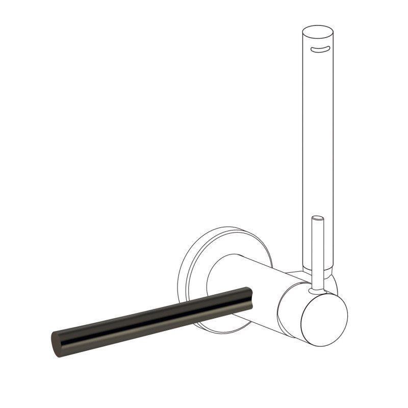 Держатель для полотенец Tres Study Exclusive 180 мм металлик черный 03412401KM