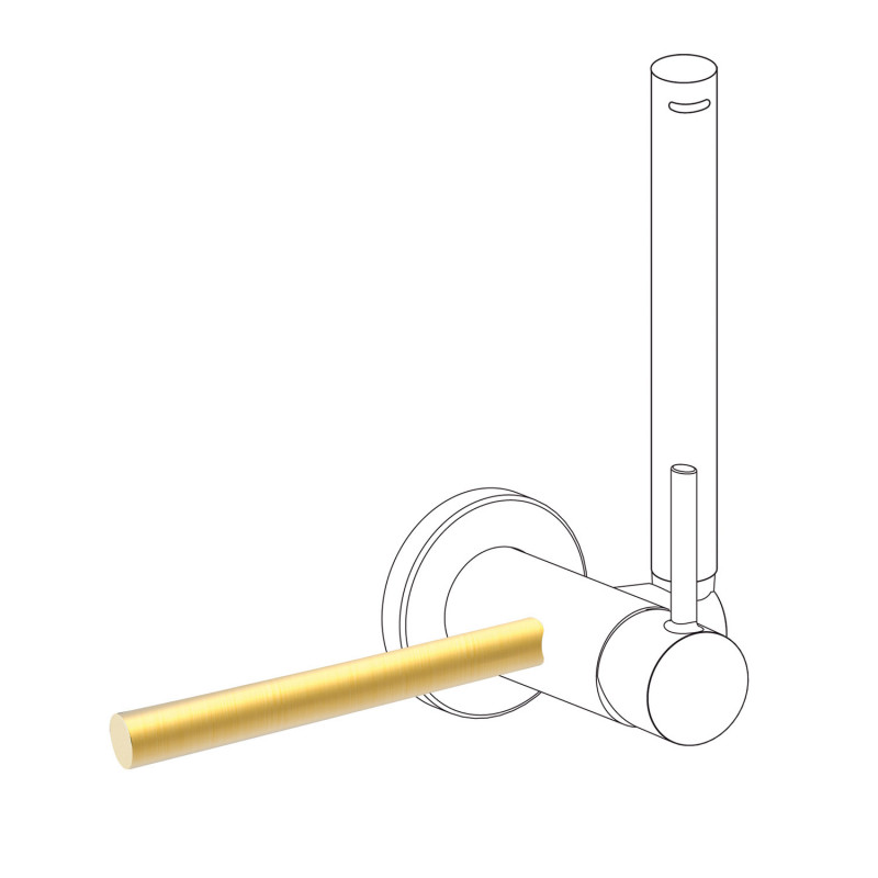 Тримач для рушників Tres Study Exclusive 180 мм матове золото 03412401OM