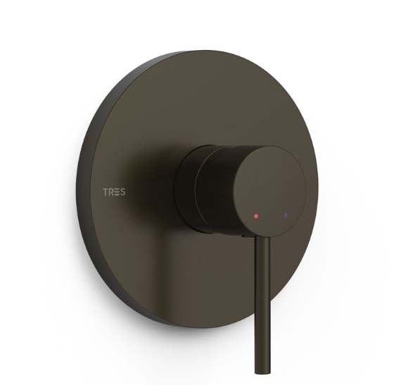 Змішувач для душу Tres Study Exclusive 1 споживач одноважільний чорна бронза 26227810KMB