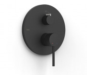 Смеситель для душа Tres Study Exclusive встраиваемый 2 потребителя однорычажный матовый черный 26228110NM