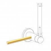 Держатель для полотенец Tres Study Exclusive 180 мм матовое золото 03412401OM