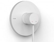Смеситель для душа Tres Study Exclusive встраиваемый 1 потребитель однорычажный матовый белый 26227810BM