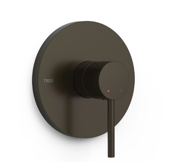 Смеситель для душа Tres Study Exclusive встраиваемый 1 потребитель однорычажный черная бронза 26227810KMB