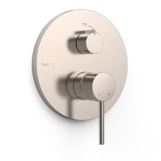 Змішувач для душу Tres Study Exclusive 2 споживача одноважільний сталь 26228110AC