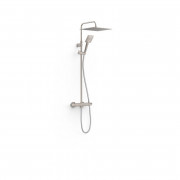 Душевая стойка Tres Over-wall с термостатом сталь 19038702AC