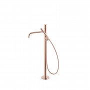 Смеситель для ванной Tres Study Exclusive напольный с душевым набором розовое золото 26247006OP