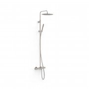 Душевая стойка для ванны Tres Over-wall с термостатом сталь 19031202AC