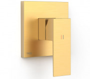 Змішувач для душу Tres Cuadro Exclusive 1 споживач одноважільний матове золото 10627810OM