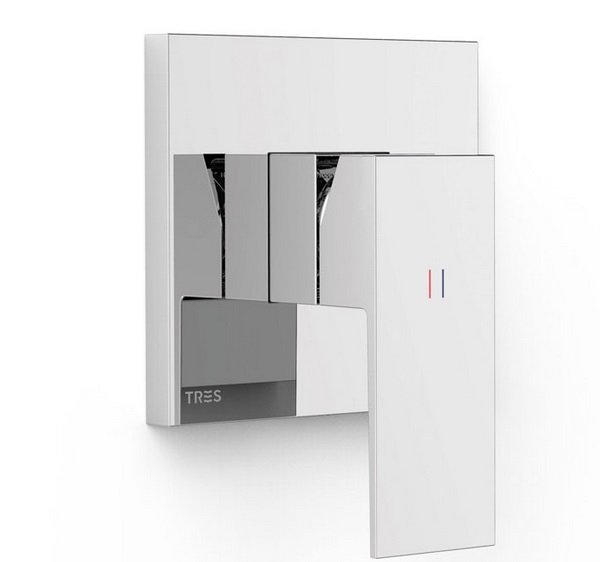 Смеситель для душа Tres Cuadro Exclusive встраиваемый 1 потребитель однорычажный хром 10627810