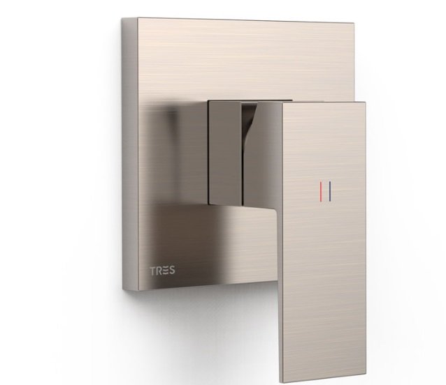 Змішувач для душу Tres Cuadro Exclusive 1 споживач одноважільний сталь 10627810AC