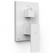 Змішувач для душу Tres Cuadro Exclusive 2 споживача одноважільний матовий білий 10628110BM