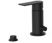 Смеситель для биде Tres Loft-Tres однорычажный с небольшой душевой лейкой матовый черный 20013001NM