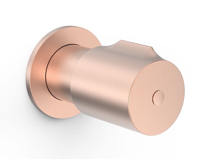Запорный вентиль Tres Max-Tres встраиваемый 1/2'' матовое розовое золото 06115501OPM