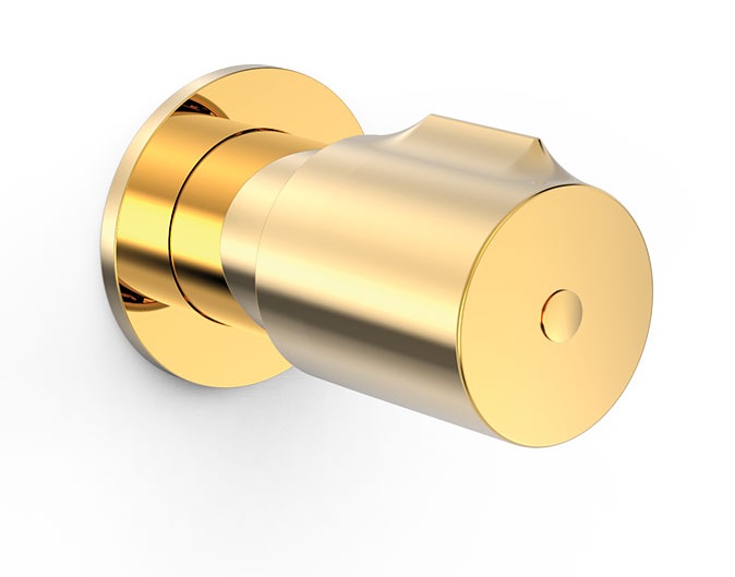 Запірний вентиль Tres Max-Tres вбудований 1/2'' золото 06115501OR