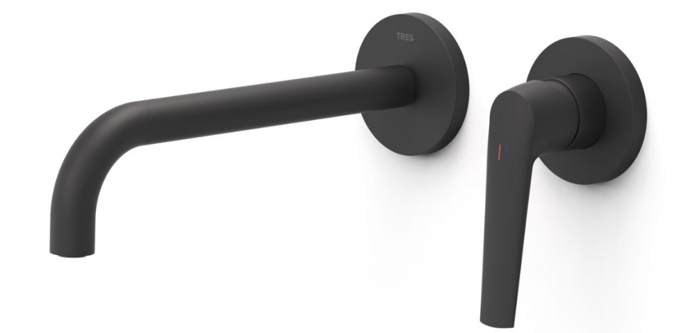 Змішувач для раковини Tres Fuji одноважільний матовий чорний 28130002NM