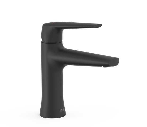 Змішувач для раковини Tres Fuji Eco одноважільний матовий чорний 28110401NM