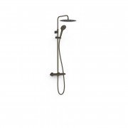 Душова стійка Tres Over-wall із термостатом чорна бронза 19038705KMB