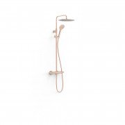Душова стійка Tres Over-wall із термостатом матове рожеве золото 19038705OPM