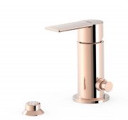 Змішувач для біде Tres Loft-Tres одноважільний з невеликою душовою лійкою рожеве золото 20013001OP