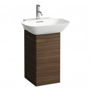 Тумба под раковину Laufen Ino 31,8х34х60,5 см петли справа ДСП/алюминий/шпон темный орех H4253520301711
