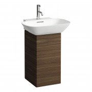 Тумба под раковину Laufen Ino 31,8х34х60,5 см петли слева ДСП/алюминий/шпон темный орех H4253510301711