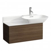Тумба под раковину Laufen Ino 77х34,8х35,5 см ДСП/алюминий/шпон темный орех H4254010301711