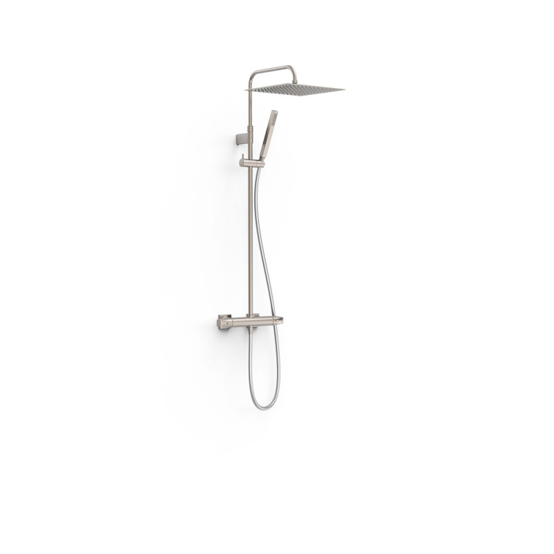 Душевая стойка Tres Over-wall с термостатом сталь 19039307AC