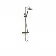 Душевая стойка Tres Over-wall с термостатом черная бронза 19039307KMB