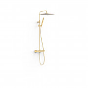 Душевая стойка Tres Over-wall с термостатом матовое золото 19039307OM